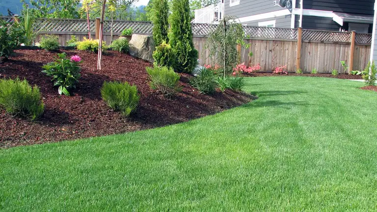 Vibrant, well trimmed landscaping in front of our client's home in Brandon, SD. 