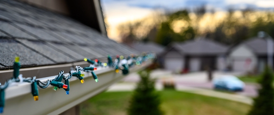 Holiday lights installed for a home in Sioux Falls, SD.