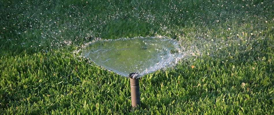 Spring irrigation start up installed in lawn in Tea, SD.